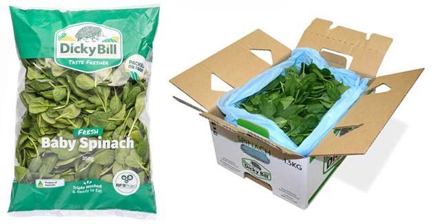 Baby SPinach Bag and Box 